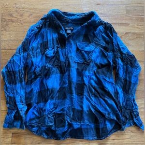 Blue and Black Flannel